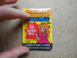 NINTENDO GAME PACK TOP SECRET TIPS 1989 Princesse Peach..6 SCRATCH ET 4 STICKERS..RARE.........2/ - Sonstige & Ohne Zuordnung