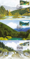 China 2009-18 Huanglong Heritage River Stamps Maxicards - Cartes-maximum