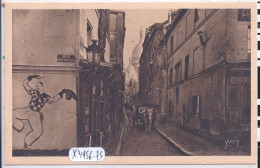 PARIS XVIII EME- MONTMARTRE- LA RUE SAINT-RUSTIQUE - Paris (18)