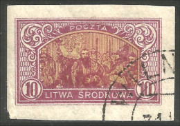 258 Central Lithuania 1921 Union Pologne Poland (CLI-44) - Lituanie
