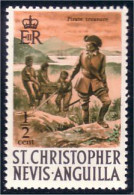 256 Christopher Nevis Pirate Treasure Tresor MNH ** Neuf SC (CHT-15a) - Minerali