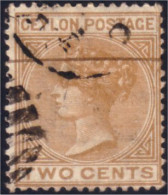 246 Ceylon 2c Brown (CEY-16) - Ceylon (...-1947)