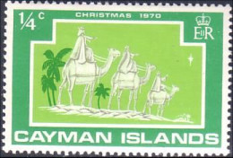 242 Cayman Noel Christmas 1970 Camels MNH ** Neuf SC (CAY-37a) - Iles Caïmans