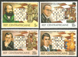 234 Centrafrique Maitres Echecs Chess Masters MNH ** Neuf SC (CAF-29) - Scacchi