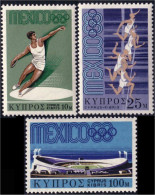 286 Cyprus Mexico Track And Field 1968 MNH ** Neuf SC (CYP-26) - Athletics