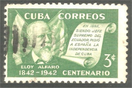 284 Cuba 1943 General Eloy Alfaro Flag Drapeau (CUB-113) - Gebraucht