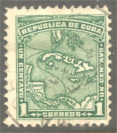 284 Cuba Map Carte (CUB-79) - Fysica