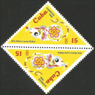 284 Cuba Année Du Rat Year Of The Rat Raton MNH ** Neuf SC (CUB-55b) - Chines. Neujahr