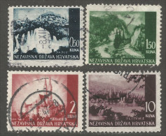 282 Croatia 1941 Plitvice Jajce Zelanjak Cathédrale Zagreb (CRO-27) - Croazia