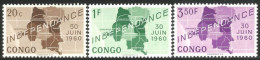 273 Congo 1960 Carte Congo Map Indépendance Independence MNH ** Neuf SC (CGZ-22b) - Géographie