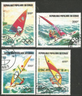 272 Congo Planche Voile Los Angeles Sailing Olympics Windsurfing (CGO-72) - Segeln