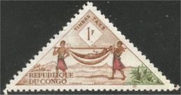 272 Congo Triangle Porteur Litter Transportations MNH ** Neuf SC (CGO-54) - Autres (Terre)