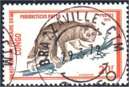 272 Congo Singe Monkey Lemur Primate Lori (CGO-16) - Afgestempeld
