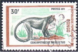 272 Congo Affe Scimmia Singe De Brazza Monkey Mono (CGO-18) - Used