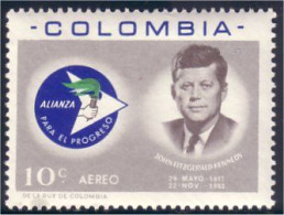 268 Colombie Kennedy MH * Neuf (COL-9) - Kennedy (John F.)