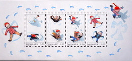 Denmark 2009 Play In The Snow  MiNr.1544-47   BLOCK 37  MNH (**) ( Lot  Mappe ) - Ongebruikt