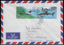 India. Stamps Sc. 2374 On Air Mail Letter, Sent From Shahibag 2.02.2012 To Luxembourg. - Storia Postale