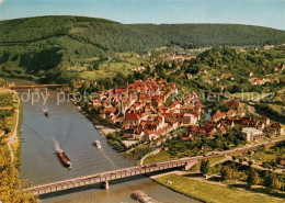 73212754 Neckargemuend Fliegeraufnahme Mit Elsenzmuendung Neckargemuend - Neckargemünd