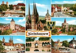 73212409 Gelnhausen Obermarkt Hexenturm Kinzigbruecke Schiffturm Gelnhausen - Gelnhausen