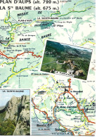 Ref (  18798  )  Plan D Aups - La Ste Baume - Carte Geografiche