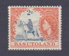 1954 Basutoland 48 Queen Elizabeth II / Horses - 1933-1964 Kolonie Van De Kroon