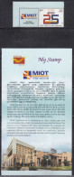 Tab + My Stamp MIOT - Madras Institute Of Orthopaedics And Traumatology, Health, Medicine, Helping Hand, India MNH 2024 - Ongebruikt