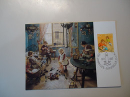 SWITZERLAND MAXIMUM CARDS  1987 PAINTING FRITZ UHDE - Maximumkaarten