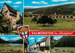 73210527 Salmuenster Bad Soden Amtshaus Schloss Fischteich Muehlwiese Leipziger  - Bad Soden