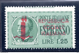 Espresso Lire 1.25 Dentellatura Orizzontale Spostata - Mint/hinged