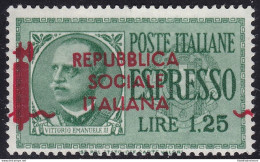 1944 Repubblica Sociale Italiana - Espresso N° 21Aga MLH/* SOVRASTAMPA FORTEMEN - Sonstige & Ohne Zuordnung