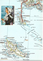 Ref (  18816  )   La Presqu Ile De Quiberon Et Belle Ile - Carte Geografiche