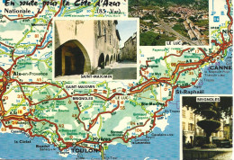 Ref (  18821  )   Route Pour La Cote D Azur - Nationale 7 - Carte Geografiche