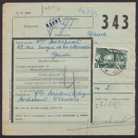 Bordereau De Colis Affr. N°TR324 Càd *ROCHEHAUT* /-1-3-1951 Pour GAND - Autres & Non Classés