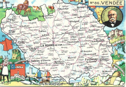 Ref (  18825  )   La Vendée - Carte Geografiche