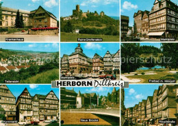 73209018 Herborn Hessen Krankenhaus Ruine Greifenstein Marktplatz Panorama Freib - Herborn