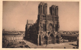 FRANCE - Reims (Marne) - Vue Générale De La Cathédrale - Vue De L'extérieur - Carte Postale Ancienne - Reims