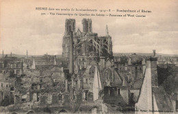 FRANCE - Reims Dans Ses Années De Bombardements 1914-18 - Vue Panoramique Du Quartier Des Laines- Carte Postale Ancienne - Reims