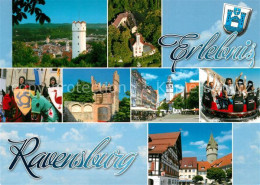 73208883 Ravensburg Wuerttemberg Panorama Burg Marktplatz Kirchen Blutfreitagsri - Ravensburg