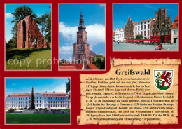 73208753 Greifswald Klosterruine Eldena St.-Nikolai-Dom Marktplatz Greifswald - Greifswald