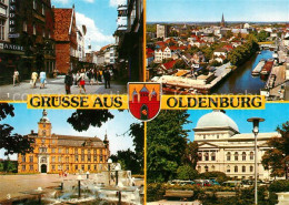 73208485 Oldenburg Niedersachsen Fussgaengerzone Panorama Schloss Staatstheater  - Oldenburg