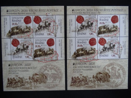 Rumänien Mi Block 831 I+II ** , Historische Postrouten - Unused Stamps