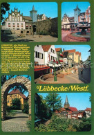 73208034 Luebbecke Westfalen Schloss Brunnen Fussgaengerzone Steintor Kirche Lue - Lübbecke