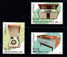 Australia 2024 Retro Audio  Set Of 3 MNH - Unused Stamps