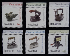 Rumänien Mi 6645-6650 ** , Bügeleisen II - Unused Stamps