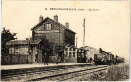 CPA Ressons-sur-Mart La Gare Railway (1187073) - Ressons Sur Matz
