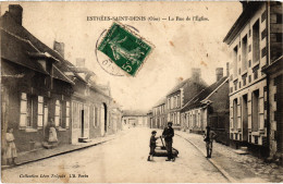 CPA Estrées-St-Denis Rue De L'Église (1186926) - Estrees Saint Denis