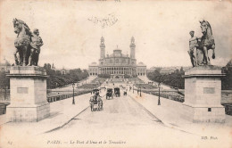 FRANCE - Paris - Vue Générale Sur Le Pont D'Iéna Et Le Trocadéro - Animé - Carte Postale Ancienne - Ponts