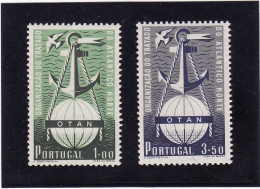 Portugal 1952, Cat Yvert N°760/61 **. 3e Anniversaire De L'Otan. - Neufs