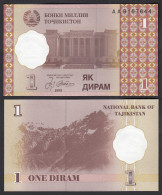 Tadschikistan - Tajikistan 1 Diram 1999 Pick 10a UNC (1)    (30860 - Sonstige – Asien