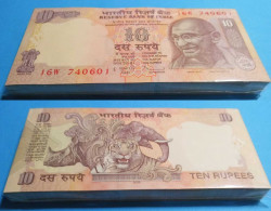 Indien - India - 10 RUPEES 2009  - Pick 95p No Letter UNC (1) Bundle 100 Stück - Andere - Azië